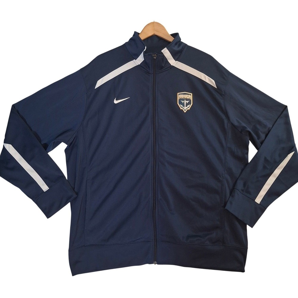 Nike Jacksonville Armada FC Track Jacket Mens XXL Navy Blue Full Zip Soccer‎